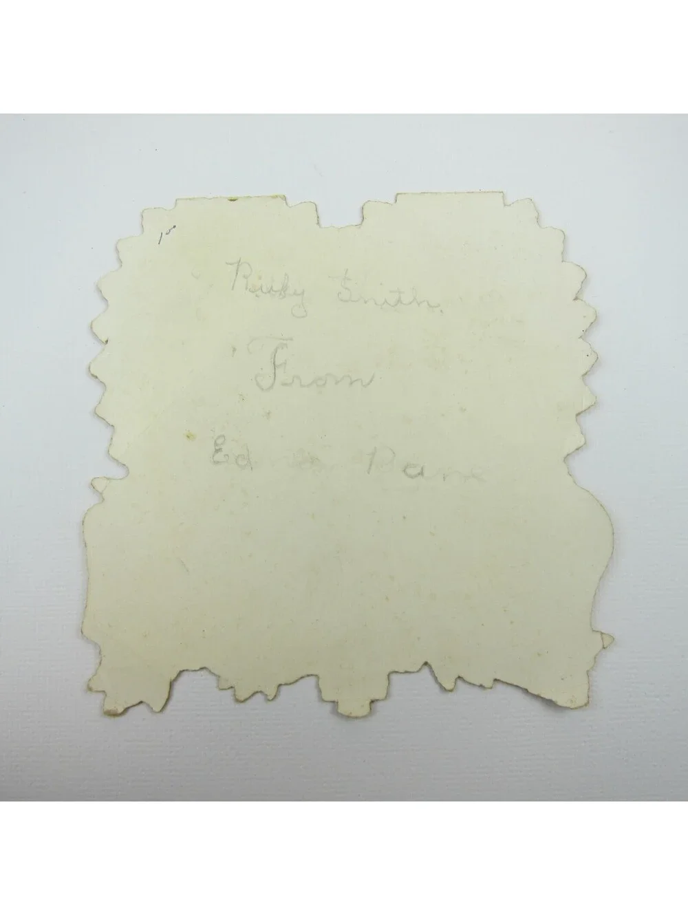 Vintage Valentine Card Gold Die cut Bifold Pink & Yellow Roses Red Hearts Bells